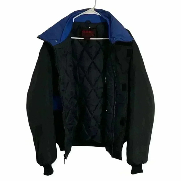 Yamaha Size M Men's Racing Snowmobile Nylon Jacket Quilted Lining Retro Vintage - Picture 3 of 5